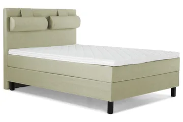 Komplett Sengepakke Lucky 140x200 Glatt Sengegavl Grønn - Skum Nakkepute Stor - Møbler - Senger - Kontinentalsenger