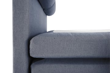 Komplett Sengepakke Lucky 140x200 Glatt Sengegavl Mørkeblå - Polyeter Nakkepute Stor - Møbler - Senger - Kontinentalsenger