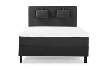 Glatt Sengegavl 140 cm - Svart/Grå