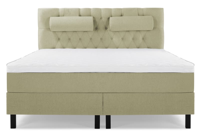 Komplett Sengepakke Lucky 160x200 Diamant Sengegavl Grønn, Skum Nakkepute Stor