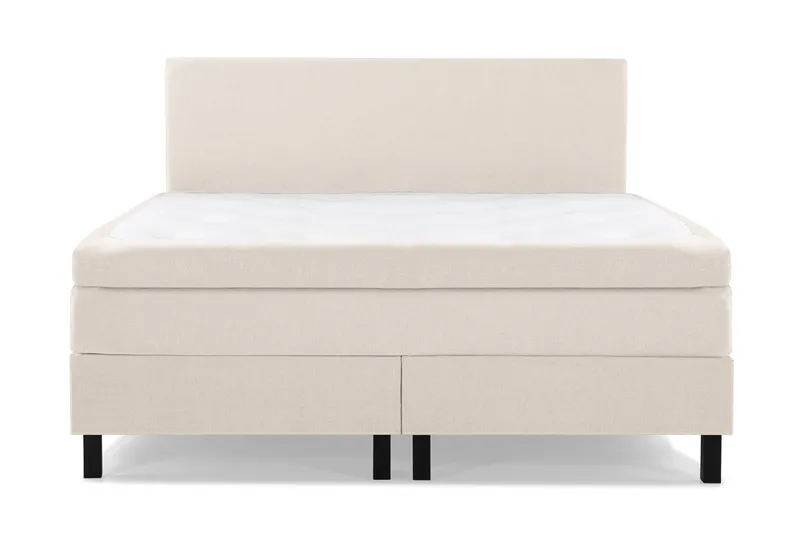 Komplett Sengepakke Lucky 160x200 Glatt Sengegavl Beige - Lateks - Møbler - Senger - Kontinentalsenger