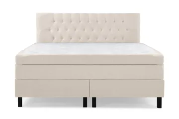 Komplett Sengepakke Lucky 180x200 Diamant Sengegavl Beige - Memory - Møbler - Senger - Kontinentalsenger