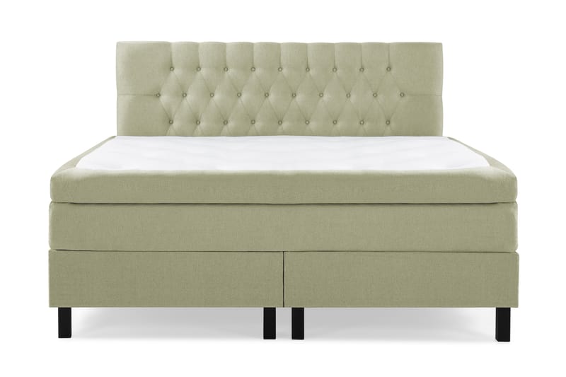 Komplett Sengepakke Lucky 180x200 Diamant Sengegavl Grønn, Memory