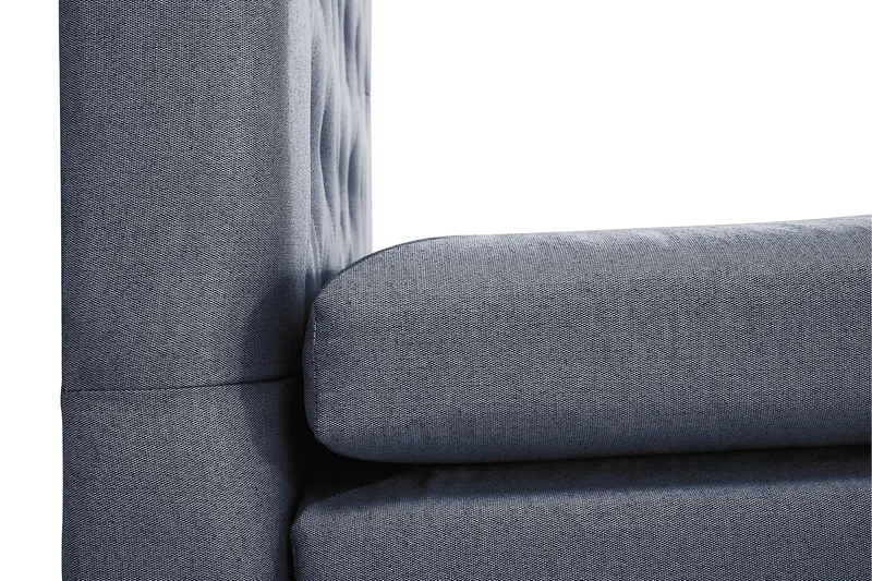 Komplett Sengepakke Lucky 180x200 Diamant Sengegavl Mørkebl - Memory Nakkepute Stor - Møbler - Senger - Kontinentalsenger