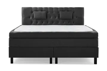 Diamant Sengegavl 180 cm - Svart/Grå