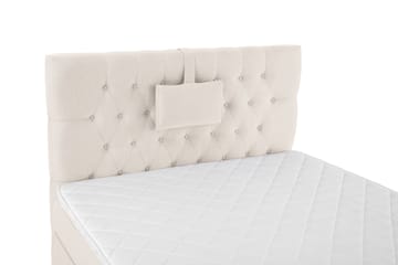 Komplett Sengepakke Olivia 120x200 Diamant Sengegavl Beige - Skum Nakkepute Liten - Møbler - Senger - Kontinentalsenger