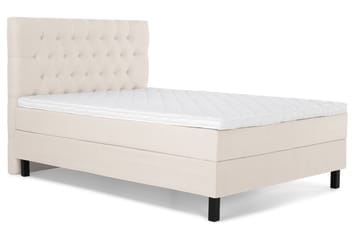 Komplett Sengepakke Olivia 120x200 Diamant Sengegavl Beige - Skum - Møbler - Senger - Kontinentalsenger