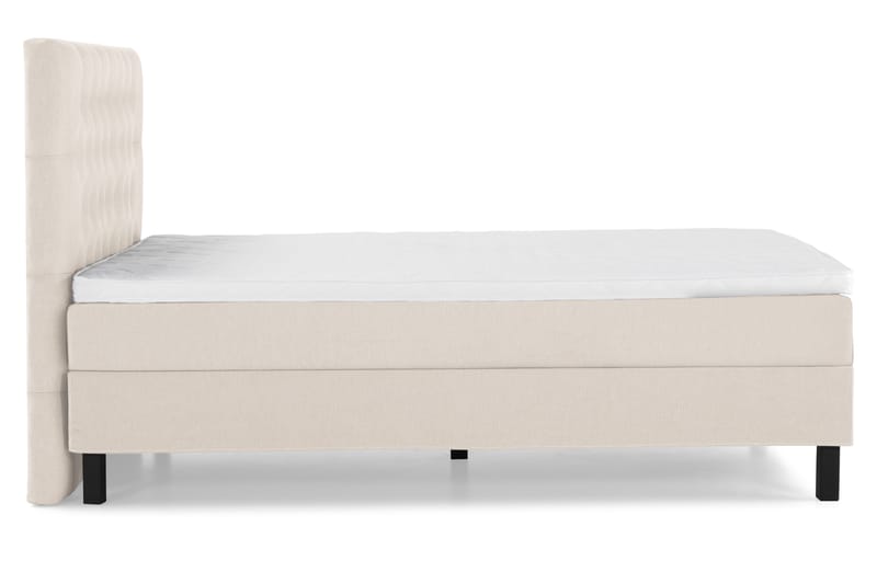 Komplett Sengepakke Olivia 120x200 Diamant Sengegavl Beige - Skum - Møbler - Senger - Kontinentalsenger
