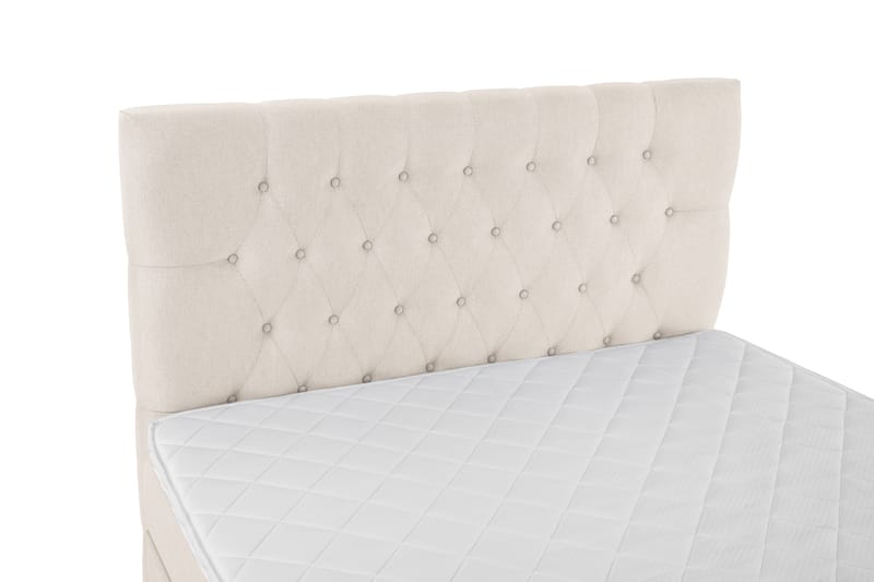 Komplett Sengepakke Olivia 120x200 Diamant Sengegavl Beige - Skum - Møbler - Senger - Kontinentalsenger