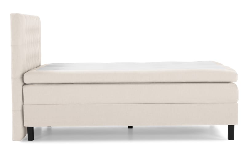 Komplett Sengepakke Olivia 120x200 Diamant Sengegavl Beige - Polyeter - Kontinentalsenger - Komplett sengepakke