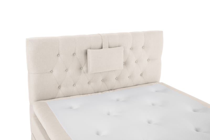 Komplett Sengepakke Olivia 120x200 Diamant Sengegavl Beige - Polyeter Nakkepute Liten - Kontinentalsenger - Komplett sengepakke