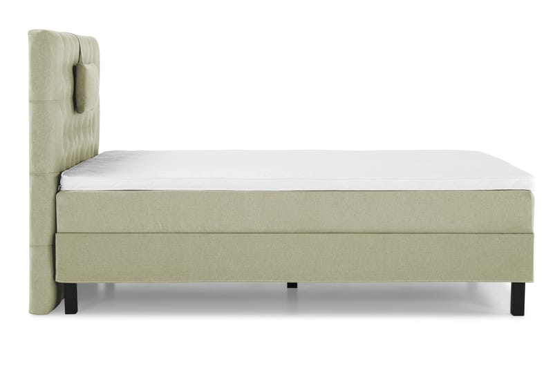 Komplett Sengepakke Olivia 120x200 Diamant Sengegavl Grønn - Skum Nakkepute Liten - Møbler - Senger - Kontinentalsenger