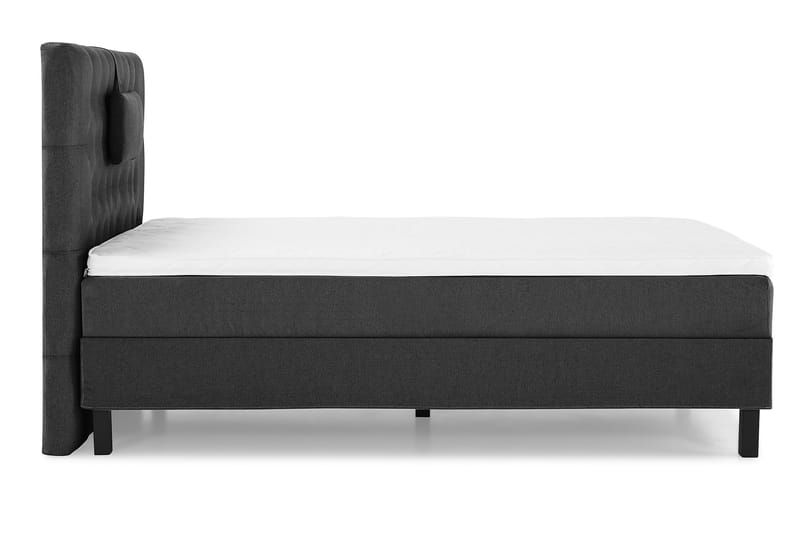 Komplett Sengepakke Olivia 120x200 Diamant Sengegavl Svart/G - Skum Nakkepute Liten - Møbler - Senger - Kontinentalsenger