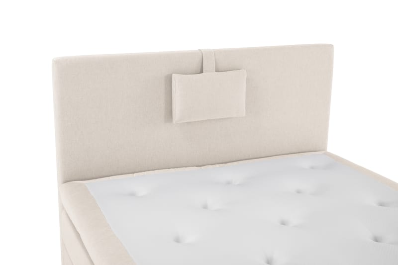 Komplett Sengepakke Olivia 120x200 Glatt Sengegavl Beige - Lateks Nakkepute Liten - Møbler - Senger - Kontinentalsenger