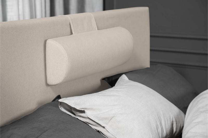 Komplett Sengepakke Olivia 120x200 Glatt Sengegavl Beige - Memory Nakkepute Stor - Møbler - Senger - Kontinentalsenger