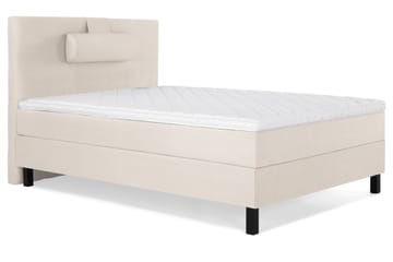 Komplett Sengepakke Olivia 120x200 Glatt Sengegavl Beige - Skum Nakkepute Stor - Møbler - Senger - Kontinentalsenger
