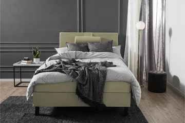 Komplett Sengepakke Olivia 120x200 Glatt Sengegavl Grønn - Memory Nakkepute Stor - Møbler - Senger - Enkeltsenger