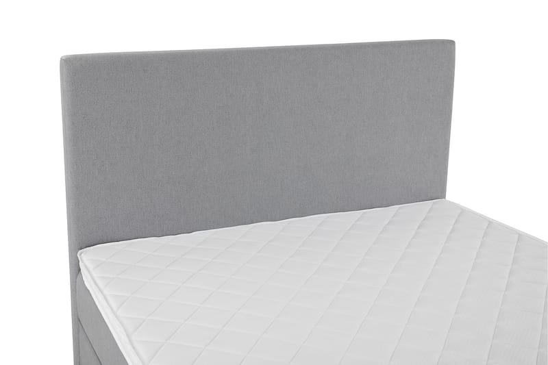 Komplett Sengepakke Olivia 120x200 Glatt Sengegavl Lysgrå - Skum - Møbler - Senger - Kontinentalsenger