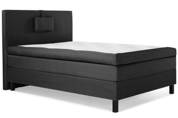Komplett Sengepakke Olivia 120x200 Glatt Sengegavl Svart/Grå - Polyeter Nakkepute Liten - Møbler - Senger - Kontinentalsenger