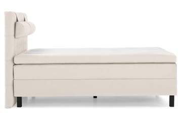 Komplett Sengepakke Olivia 140x200 Diamant Sengegavl Beige - Memory Nakkepute Stor - Møbler - Senger - Kontinentalsenger