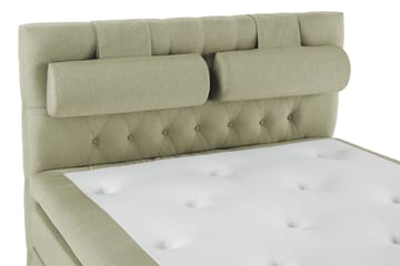Komplett Sengepakke Olivia 140x200 Diamant Sengegavl Grønn - Polyeter Nakkepute Stor - Møbler - Senger - Kontinentalsenger
