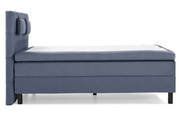 Komplett Sengepakke Olivia 140x200 Diamant Sengegavl Mørkebl - Memory Nakkepute Liten - Møbler - Senger - Kontinentalsenger