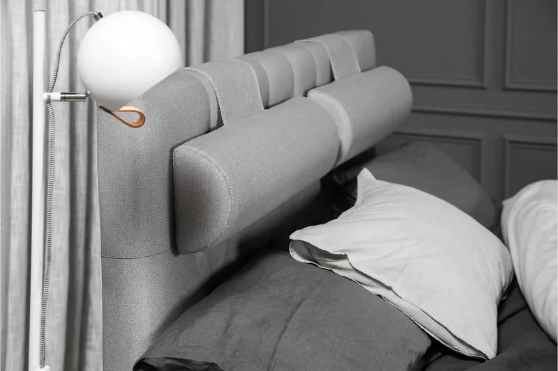 Komplett Sengepakke Olivia 140x200 Diamant Sengegavl Mellomg - Lateks Nakkepute Liten - Møbler - Senger - Enkeltsenger