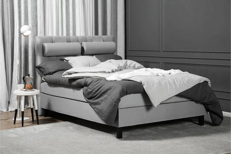 Komplett Sengepakke Olivia 140x200 Diamant Sengegavl Mellomg - Lateks Nakkepute Liten - Møbler - Senger - Enkeltsenger