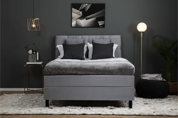 Komplett Sengepakke Olivia 140x200 Diamant Sengegavl Mellomg - Memory Nakkepute Liten - Møbler - Senger - Kontinentalsenger
