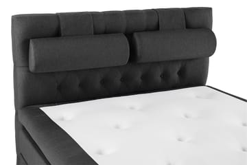 Komplett Sengepakke Olivia 140x200 Diamant Sengegavl Svart/G - Polyeter Nakkepute Stor - Møbler - Senger - Kontinentalsenger