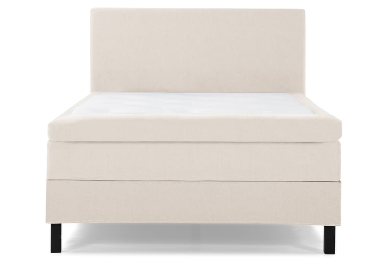 Komplett Sengepakke Olivia 140x200 Glatt Sengegavl Beige - Polyeter - Møbler - Senger - Kontinentalsenger