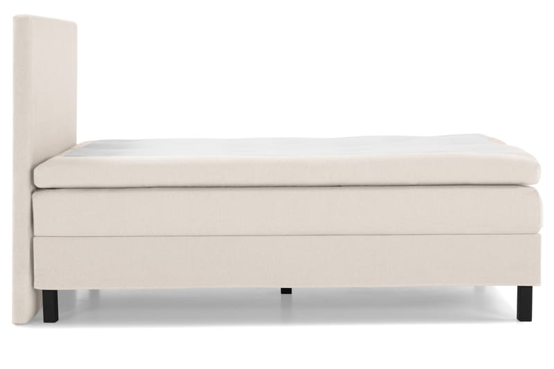 Komplett Sengepakke Olivia 140x200 Glatt Sengegavl Beige - Polyeter - Møbler - Senger - Kontinentalsenger