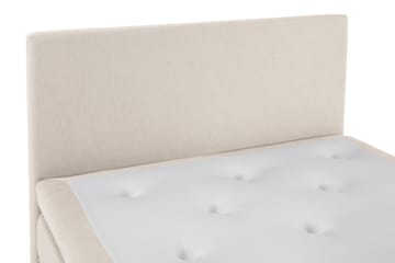 Komplett Sengepakke Olivia 140x200 Glatt Sengegavl Beige - Polyeter - Møbler - Senger - Kontinentalsenger