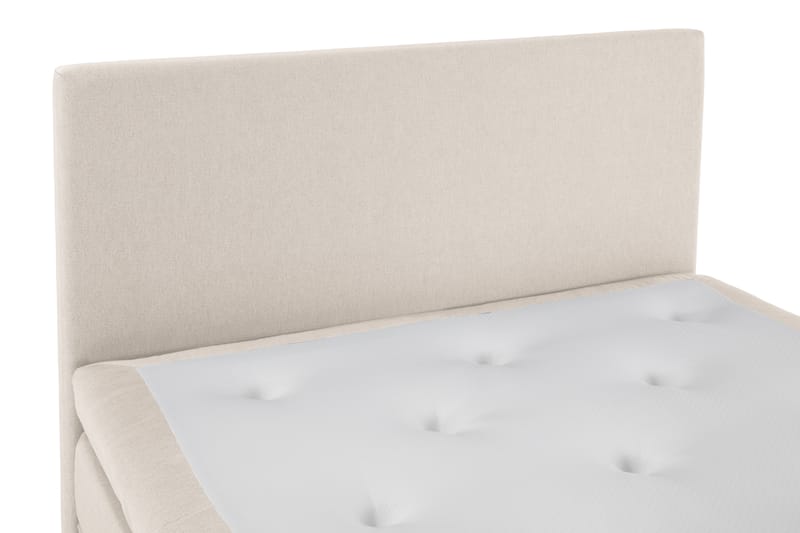 Komplett Sengepakke Olivia 140x200 Glatt Sengegavl Beige - Polyeter - Møbler - Senger - Kontinentalsenger