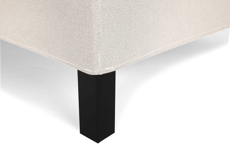 Komplett Sengepakke Olivia 140x200 Glatt Sengegavl Beige - Polyeter Nakkepute Liten - Møbler - Senger - Kontinentalsenger