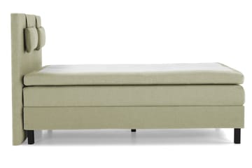 Komplett Sengepakke Olivia 140x200 Glatt Sengegavl Grønn - Polyeter Nakkepute Liten - Møbler - Senger - Kontinentalsenger