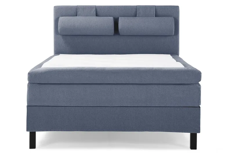 Komplett Sengepakke Olivia 140x200 Glatt Sengegavl Mørkeblå - Lateks Nakkepute Stor - Møbler - Senger - Enkeltsenger