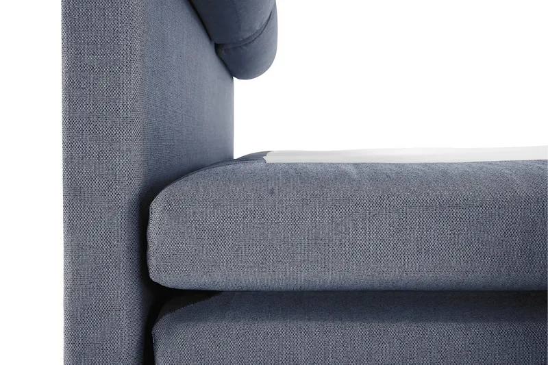 Komplett Sengepakke Olivia 140x200 Glatt Sengegavl Mørkeblå - Lateks Nakkepute Stor - Møbler - Senger - Enkeltsenger