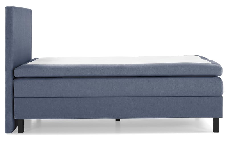 Komplett Sengepakke Olivia 140x200 Glatt Sengegavl Mørkeblå - Polyeter - Møbler - Senger - Kontinentalsenger