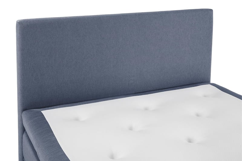 Komplett Sengepakke Olivia 140x200 Glatt Sengegavl Mørkeblå - Polyeter - Møbler - Senger - Kontinentalsenger