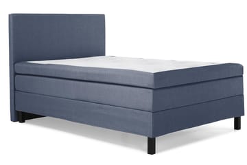 Komplett Sengepakke Olivia 140x200 Glatt Sengegavl Mørkeblå - Polyeter - Møbler - Senger - Kontinentalsenger
