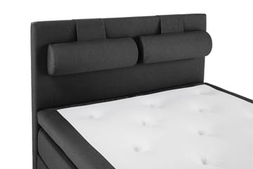 Komplett Sengepakke Olivia 140x200 Glatt Sengegavl Svart/Grå - Memory Nakkepute Stor - Møbler - Senger - Kontinentalsenger