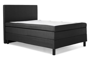 Komplett Sengepakke Olivia 140x200 Glatt Sengegavl Svart/Grå - Polyeter - Møbler - Senger - Kontinentalsenger