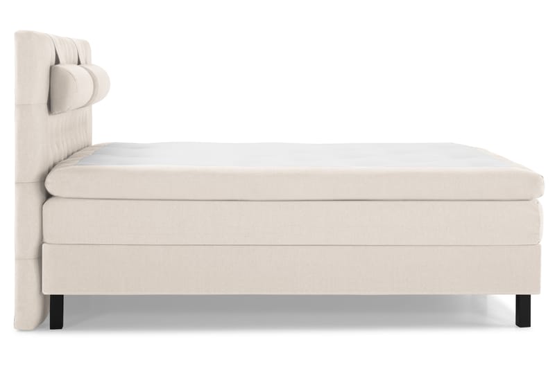 Komplett Sengepakke Olivia 160x200 Diamant Sengegavl Beige - Lateks Nakkepute Stor - Møbler - Senger - Kontinentalsenger