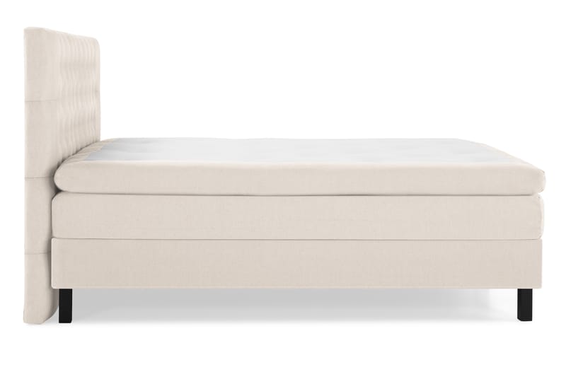 Komplett Sengepakke Olivia 160x200 Diamant Sengegavl Beige - Polyeter - Møbler - Senger - Kontinentalsenger