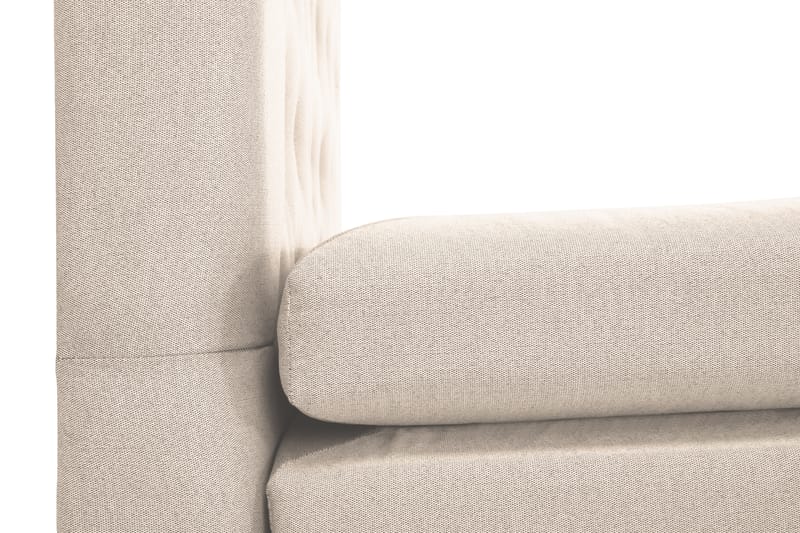 Komplett Sengepakke Olivia 160x200 Diamant Sengegavl Beige - Polyeter - Møbler - Senger - Kontinentalsenger
