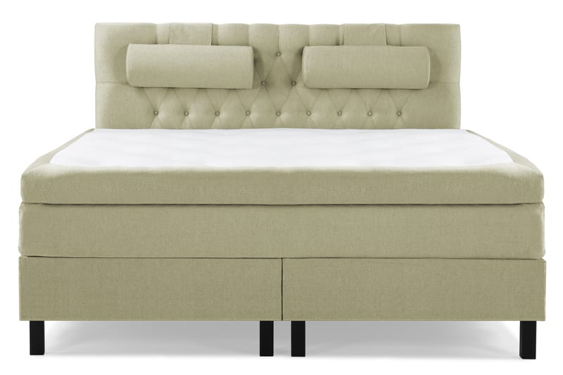 Komplett Sengepakke Olivia 160x200 Diamant Sengegavl Grønn - Polyeter Nakkepute Stor - Møbler - Senger - Kontinentalsenger
