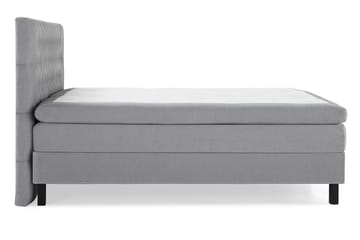 Komplett Sengepakke Olivia 160x200 Diamant Sengegavl Lysgrå - Polyeter - Møbler - Senger - Kontinentalsenger