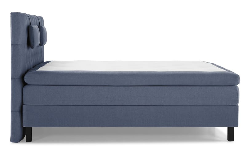 Komplett Sengepakke Olivia 160x200 Diamant Sengegavl Mørkebl - Memory Nakkepute Liten - Møbler - Senger - Kontinentalsenger