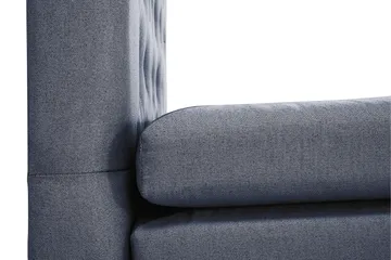 Komplett Sengepakke Olivia 160x200 Diamant Sengegavl Mørkebl - Memory Nakkepute Liten - Møbler - Senger - Kontinentalsenger